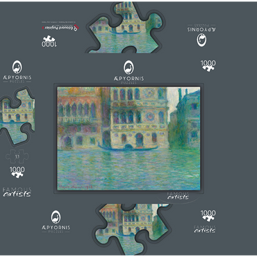 Venice, Palazzo Dario (1908) by Claude Monet 1000 Jigsaw Puzzle box 3D Modell