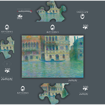 Venice Palazzo Dario 1908 by Claude Monet 500 Jigsaw Puzzle box 3D Modell