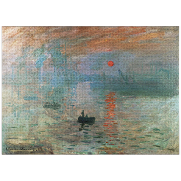 puzzleplate Claude Monet's Impression, Sunrise (1872) 1000 Jigsaw Puzzle