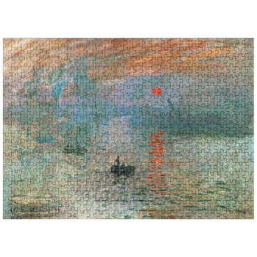 puzzleplate Claude Monets Impression Sunrise 1872 500 Jigsaw Puzzle