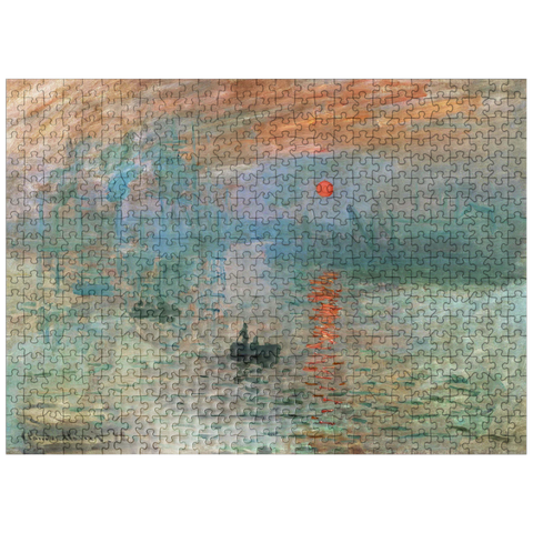 puzzleplate Claude Monets Impression Sunrise 1872 500 Jigsaw Puzzle