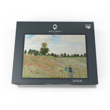 Claude Monet's The Poppy Field near Argenteuil (1873) 1000 Jigsaw Puzzle box view1