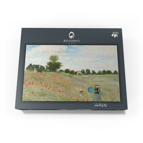 Claude Monets The Poppy Field near Argenteuil 1873 100 Jigsaw Puzzle box view1