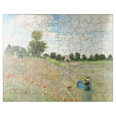 puzzleplate Claude Monets The Poppy Field near Argenteuil 1873 100 Jigsaw Puzzle