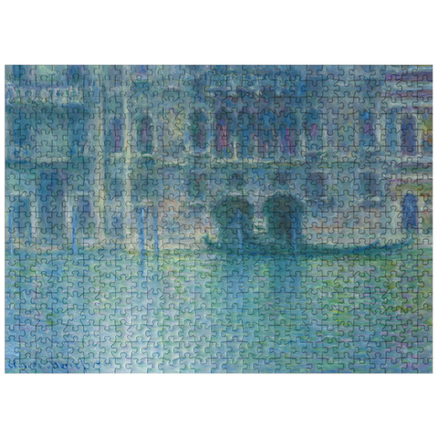 puzzleplate Palazzo da Mula Venice 1908 by Claude Monet 500 Jigsaw Puzzle