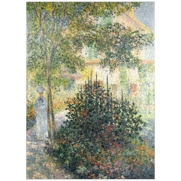 puzzleplate Camille Monet in the Garden at Argenteuil (1876) by Claude Monet 1000 Jigsaw Puzzle