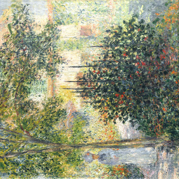 Camille Monet in the Garden at Argenteuil 1876 by Claude Monet garden painting 100 Jigsaw Puzzle 3D Modell
