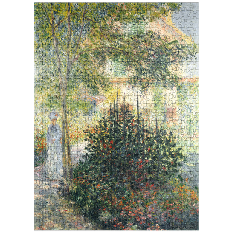puzzleplate Camille Monet in the Garden at Argenteuil 1876 by Claude Monet garden painting 500 Jigsaw Puzzle