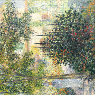 Camille Monet in the Garden at Argenteuil 1876 by Claude Monet garden painting 500 Jigsaw Puzzle 3D Modell
