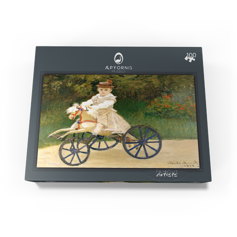 Jean Monet on His Hobby Horse 1872 by Claude Monet 100 Jigsaw Puzzle box view1