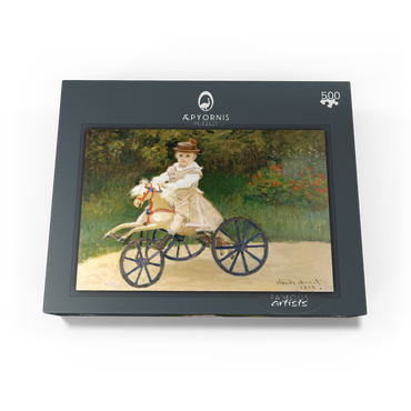 Jean Monet on His Hobby Horse 1872 by Claude Monet 500 Jigsaw Puzzle box view1