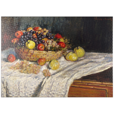 puzzleplate Apples and Grapes (1879-1880) by Claude Monet 1000 Jigsaw Puzzle