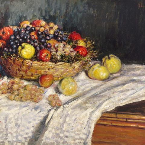 Apples and Grapes (1879-1880) by Claude Monet 1000 Jigsaw Puzzle 3D Modell