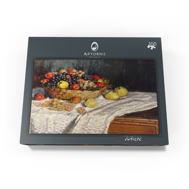 Apples and Grapes 1879-1880 by Claude Monet 100 Jigsaw Puzzle box view1