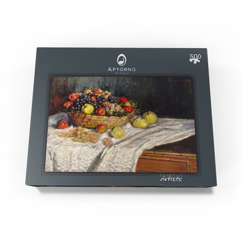 Apples and Grapes 1879-1880 by Claude Monet 500 Jigsaw Puzzle box view1