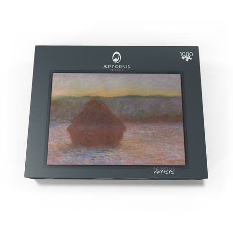Haystacks, Thaw, Sunset (18901891) by Claude Monet 1000 Jigsaw Puzzle box view1