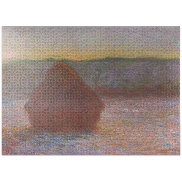 puzzleplate Haystacks, Thaw, Sunset (18901891) by Claude Monet 1000 Jigsaw Puzzle