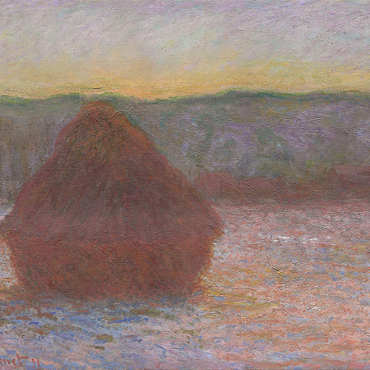 Haystacks Thaw Sunset 1890-1891 by Claude Monet 500 Jigsaw Puzzle 3D Modell