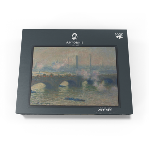 Waterloo Bridge, Gray Day (1903) by Claude Monet 1000 Jigsaw Puzzle box view1