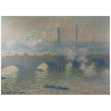 puzzleplate Waterloo Bridge, Gray Day (1903) by Claude Monet 1000 Jigsaw Puzzle