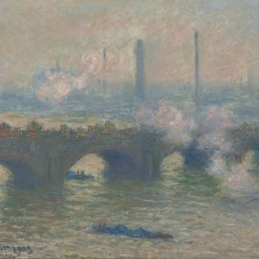 Waterloo Bridge, Gray Day (1903) by Claude Monet 1000 Jigsaw Puzzle 3D Modell