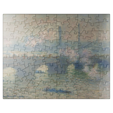 puzzleplate Waterloo Bridge Gray Day 1903 by Claude Monet 100 Jigsaw Puzzle