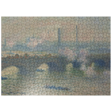 puzzleplate Waterloo Bridge Gray Day 1903 by Claude Monet 500 Jigsaw Puzzle