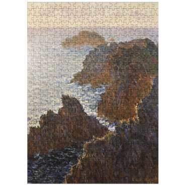 puzzleplate Claude Monets Rocks at Belle-Isle Port-Domois 1886 500 Jigsaw Puzzle