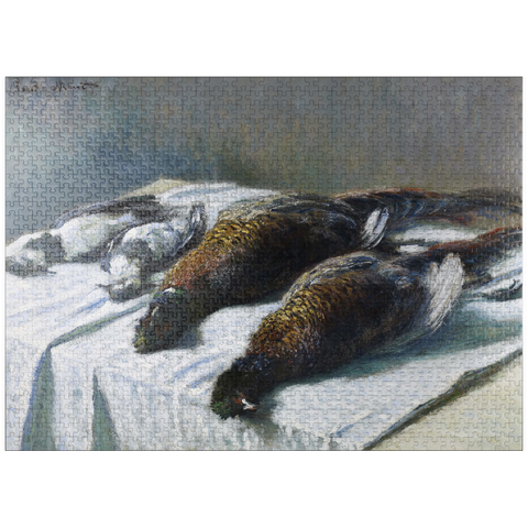 puzzleplate Claude Monet's Still Life with Pheasants and Plovers (1879) 1000 Jigsaw Puzzle