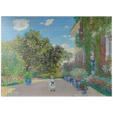 puzzleplate The Artist's House at Argenteuil (1873) by Claude Monet 1000 Jigsaw Puzzle