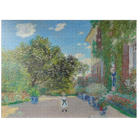 puzzleplate The Artist's House at Argenteuil (1873) by Claude Monet 1000 Jigsaw Puzzle