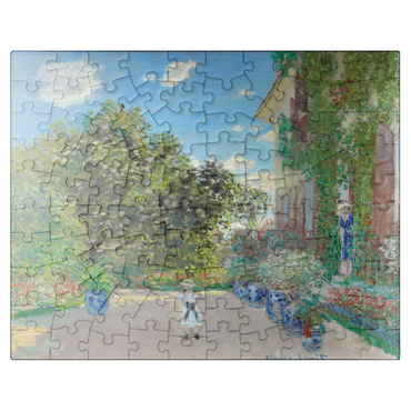 puzzleplate The Artists House at Argenteuil 1873 by Claude Monet 100 Jigsaw Puzzle