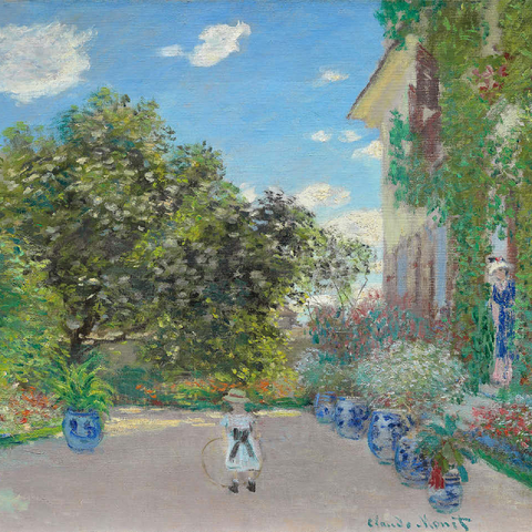 The Artists House at Argenteuil 1873 by Claude Monet 100 Jigsaw Puzzle 3D Modell