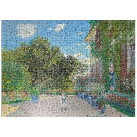puzzleplate The Artists House at Argenteuil 1873 by Claude Monet 500 Jigsaw Puzzle