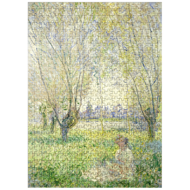 puzzleplate Woman Seated under the Willows 1880 by Claude Monet 500 Jigsaw Puzzle