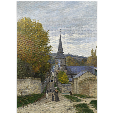 puzzleplate Claude Monet's Street in Sainte-Adresse (1867) 1000 Jigsaw Puzzle