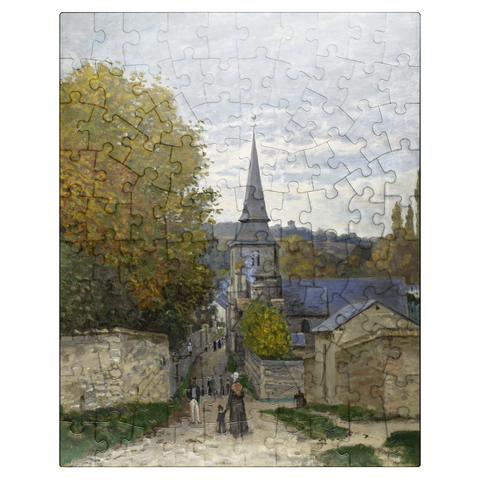 puzzleplate Claude Monets Street in Sainte-Adresse 1867 100 Jigsaw Puzzle