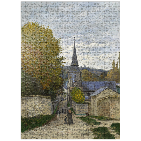 puzzleplate Claude Monets Street in Sainte-Adresse 1867 500 Jigsaw Puzzle