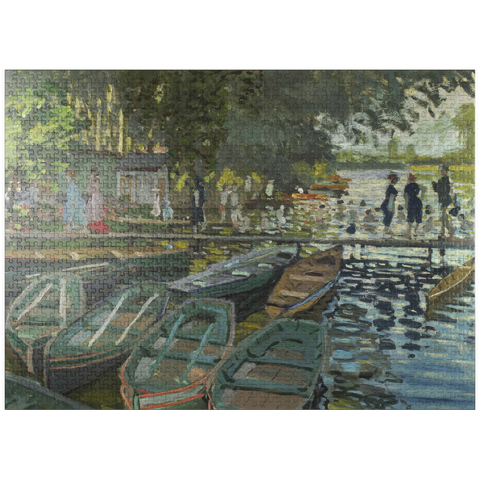 puzzleplate Claude Monet's Bathers at La Grenouillère (1896) 1000 Jigsaw Puzzle