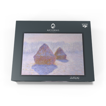 Haystacks (Effect of Snow and Sun) (1891) by Claude Monet 1000 Jigsaw Puzzle box view1