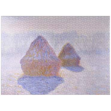 puzzleplate Haystacks (Effect of Snow and Sun) (1891) by Claude Monet 1000 Jigsaw Puzzle
