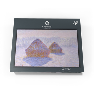 Haystacks Effect of Snow and Sun 1891 by Claude Monet 100 Jigsaw Puzzle box view1