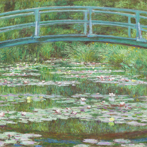 The Japanese Footbridge (1899) by Claude Monet 1000 Jigsaw Puzzle 3D Modell