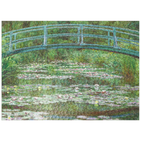 puzzleplate The Japanese Footbridge 1899 by Claude Monet 500 Jigsaw Puzzle