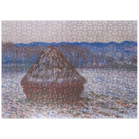 puzzleplate Haystacks 18901891 by Claude Monet 500 Jigsaw Puzzle