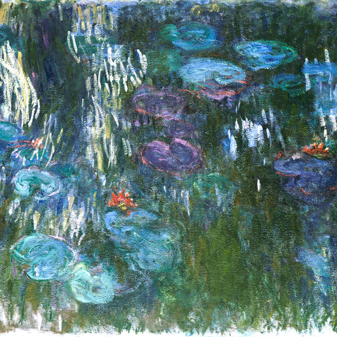 Water Lilies (1916-1919) by Claude Monet 1000 Jigsaw Puzzle 3D Modell