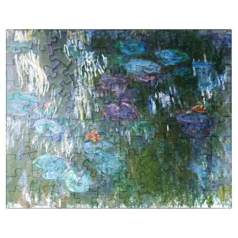 puzzleplate Water Lilies 1916-1919 by Claude Monet 100 Jigsaw Puzzle