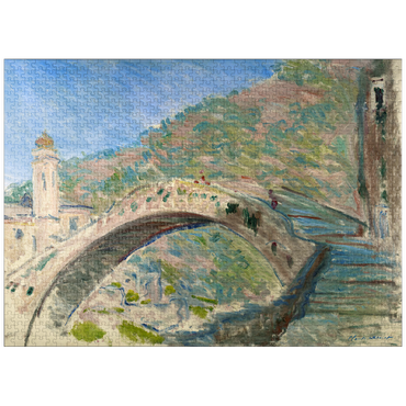 puzzleplate Claude Monet's Bridge at Dolceacqua (1884) 1000 Jigsaw Puzzle
