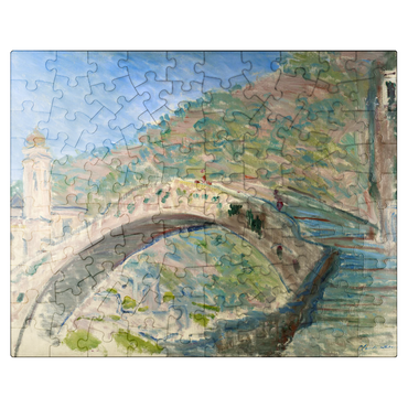 puzzleplate Claude Monets Bridge at Dolceacqua 1884 100 Jigsaw Puzzle