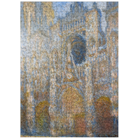 puzzleplate Claude Monets Rouen Cathedral the Façade in Sunlight ca. 1892-1894 500 Jigsaw Puzzle